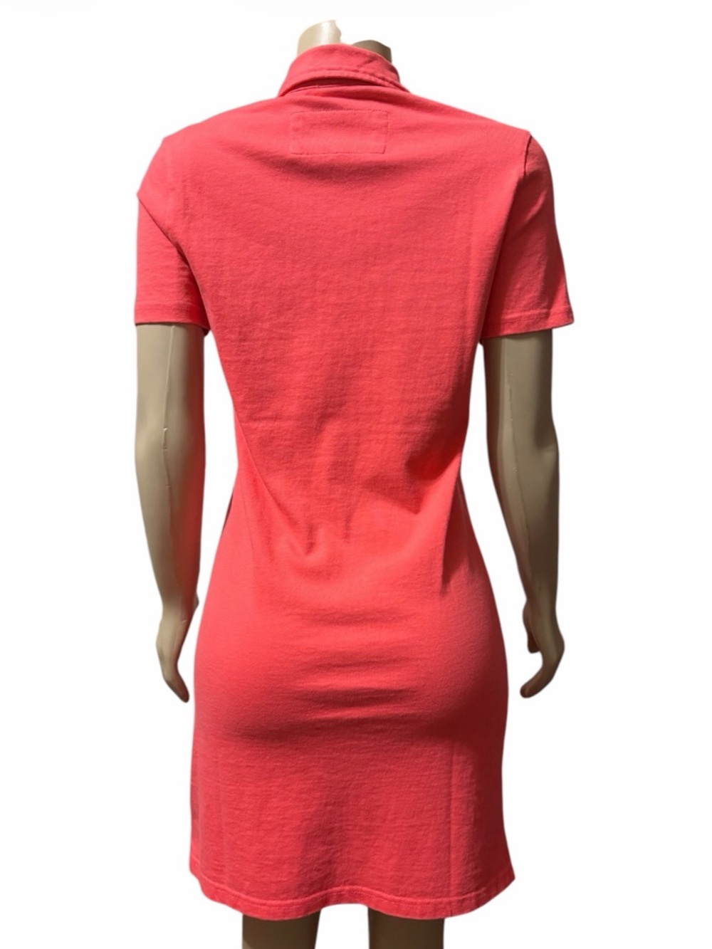 NWT Southern Tide Women's XS Coral Demi Solid Short Sleeve Polo Dress Cotton - Picture 4 of 9